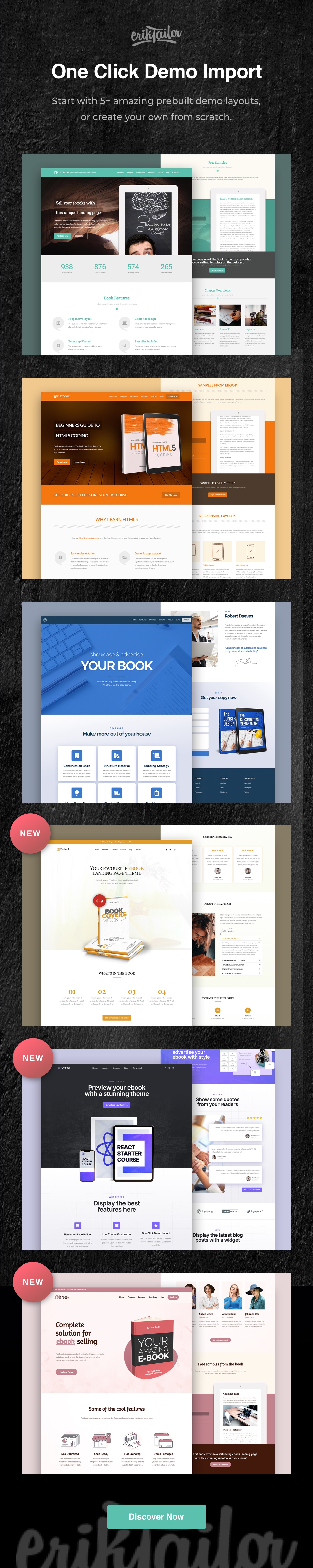 demos3 - FlatBook - Ebook Selling WordPress Theme